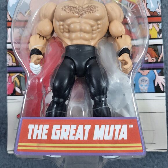 WWE Superstars Series 14 The Great Muta Figure Black (CHASE) Unpunched FSC NEW - Picture 4 of 12